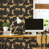 Cheetah Cheetah Peel & Stick Wallpaper Peel and Stick Wallpaper RoomMates   