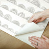Doodle Scallop Peel and Stick Wallpaper Peel and Stick Wallpaper RoomMates   