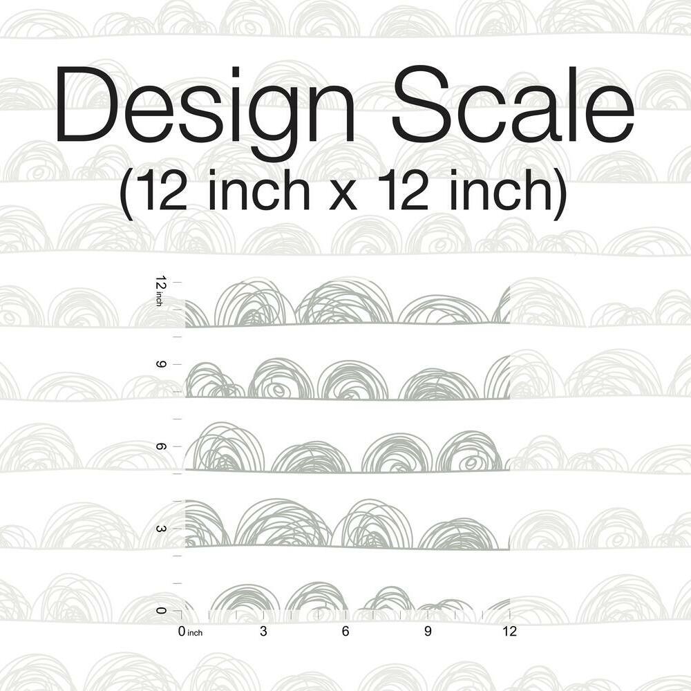 Doodle Scallop Peel and Stick Wallpaper Peel and Stick Wallpaper RoomMates   