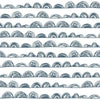 Doodle Scallop Peel and Stick Wallpaper Peel and Stick Wallpaper RoomMates Roll Indigo 