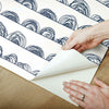 Doodle Scallop Peel and Stick Wallpaper Peel and Stick Wallpaper RoomMates   