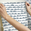 Doodle Scallop Peel and Stick Wallpaper Peel and Stick Wallpaper RoomMates   