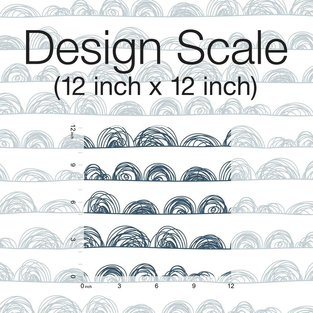 Doodle Scallop Peel and Stick Wallpaper Peel and Stick Wallpaper RoomMates   