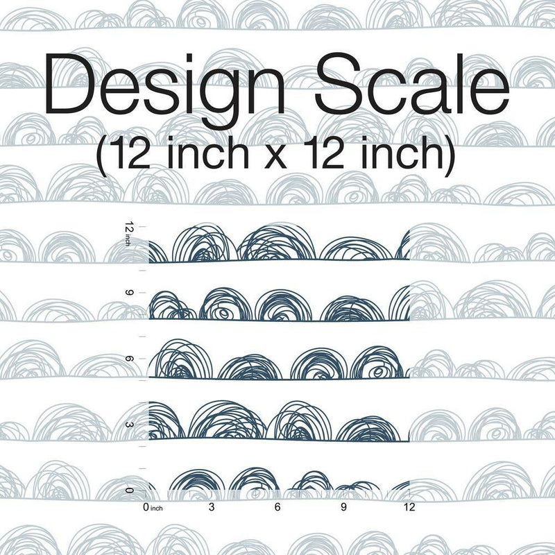 Doodle Scallop Peel and Stick Wallpaper Peel and Stick Wallpaper RoomMates   