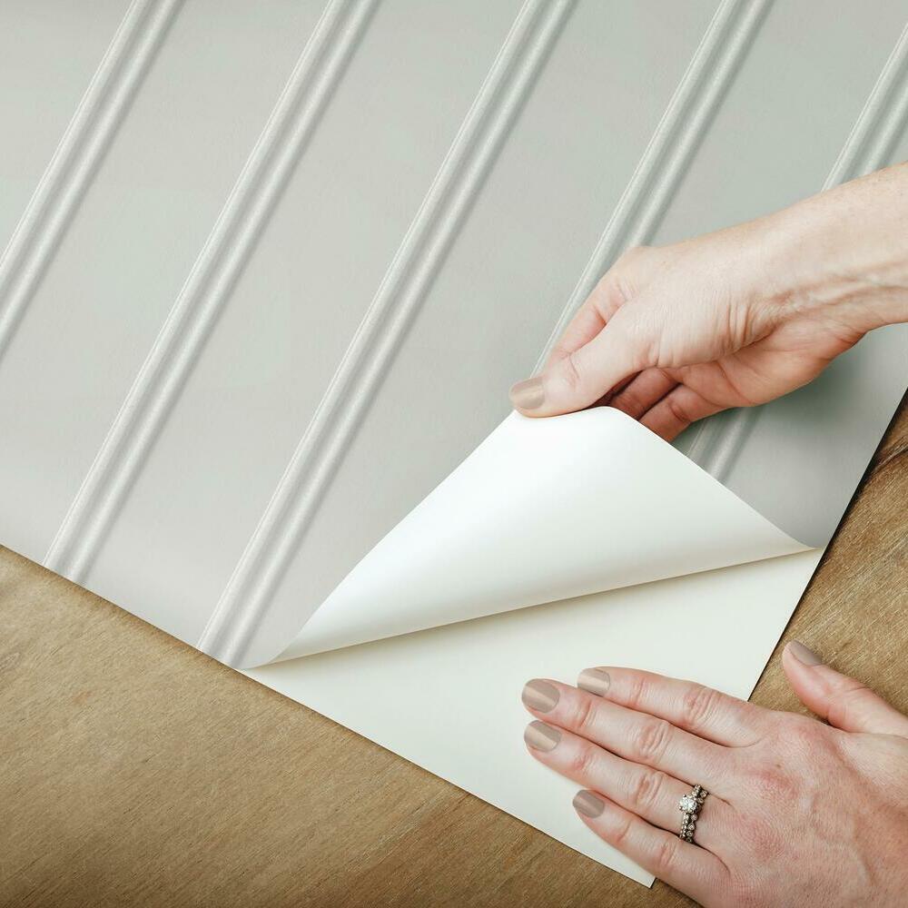 Beadboard Peel and Stick Wallpaper Peel and Stick Wallpaper RoomMates   