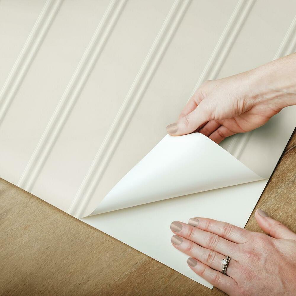 Beadboard Peel and Stick Wallpaper Peel and Stick Wallpaper RoomMates   