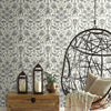 Deep Sea Toile Peel and Stick Wallpaper Peel and Stick Wallpaper RoomMates   