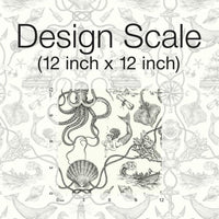 Deep Sea Toile Peel and Stick Wallpaper Peel and Stick Wallpaper RoomMates   
