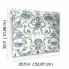 Deep Sea Toile Peel and Stick Wallpaper Peel and Stick Wallpaper RoomMates   
