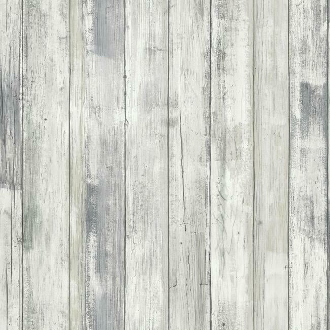 Weathered Planks Peel & Stick Wallpaper Peel and Stick Wallpaper RoomMates Roll Grey 
