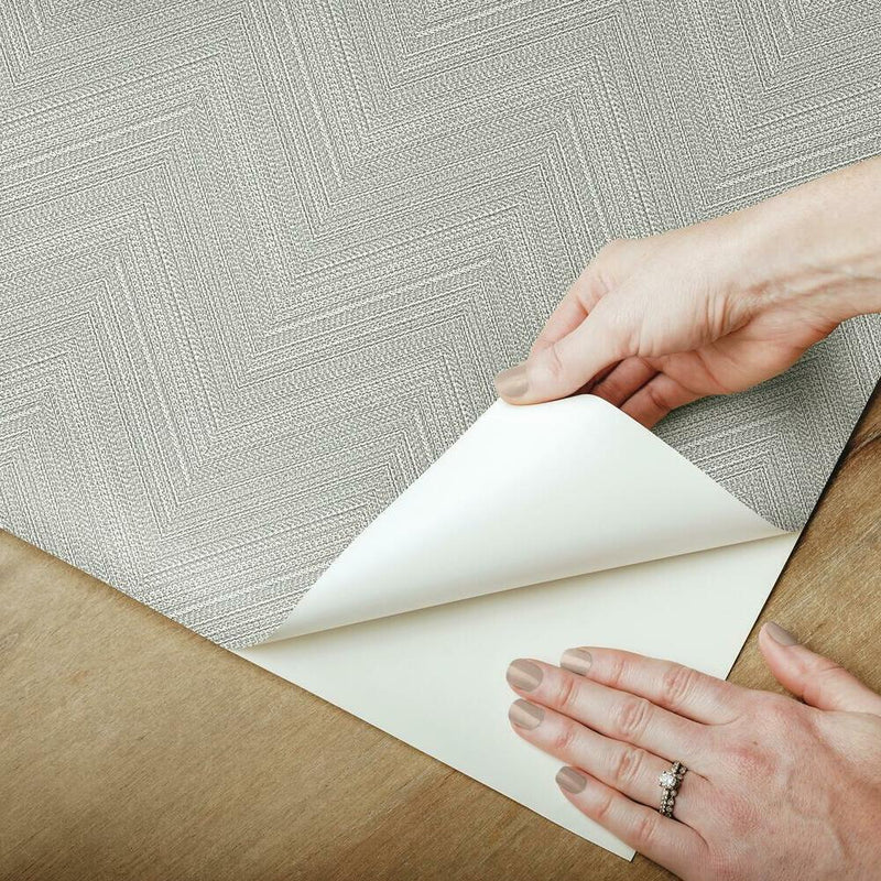 Herringbone Weave Peel and Stick Wallpaper Peel and Stick Wallpaper RoomMates   