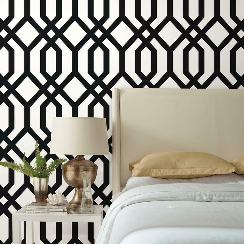 Gazebo Lattice Peel and Stick Wallpaper Peel and Stick Wallpaper RoomMates   