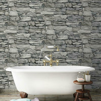 Stone Peel and Stick Wallpaper Peel and Stick Wallpaper RoomMates   