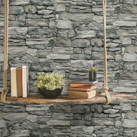Stone Peel and Stick Wallpaper Peel and Stick Wallpaper RoomMates   