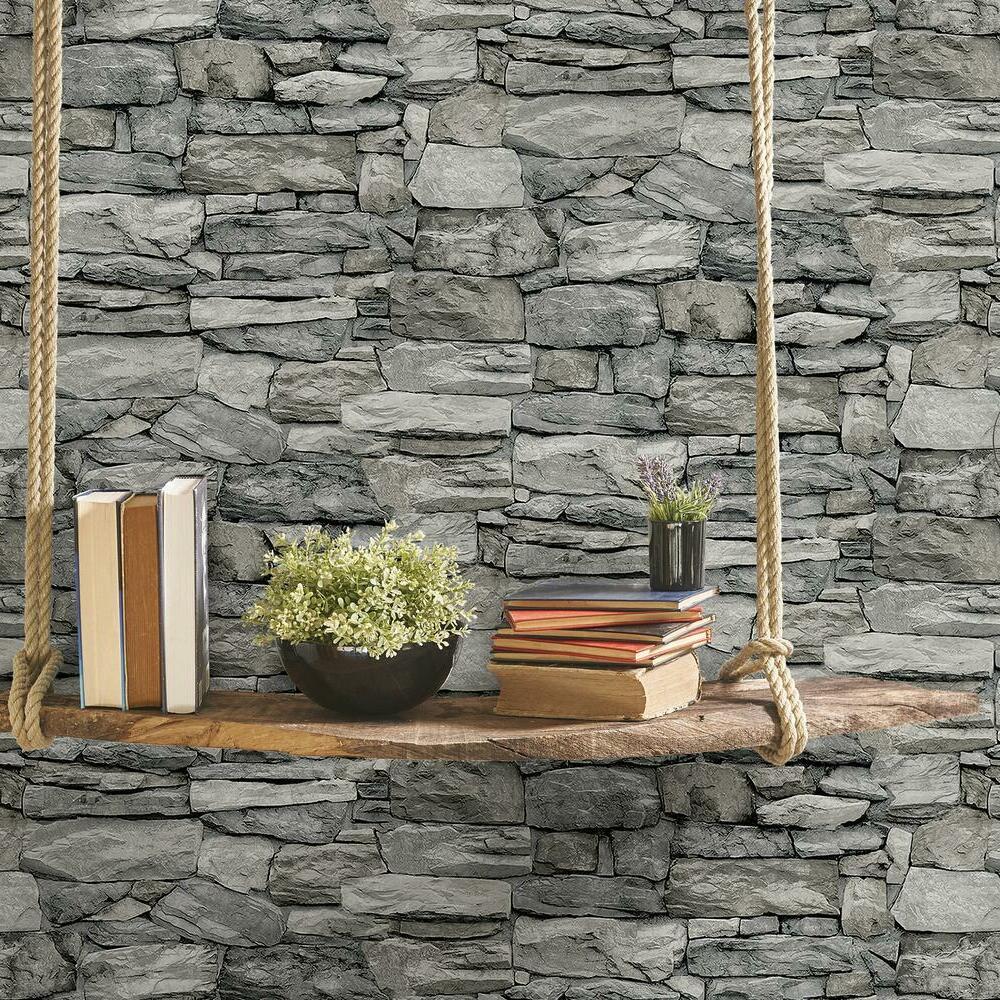 Stone Peel and Stick Wallpaper Peel and Stick Wallpaper RoomMates   