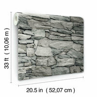 Stone Peel and Stick Wallpaper Peel and Stick Wallpaper RoomMates   