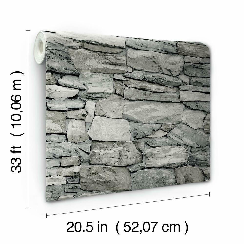 Stone Peel and Stick Wallpaper Peel and Stick Wallpaper RoomMates   