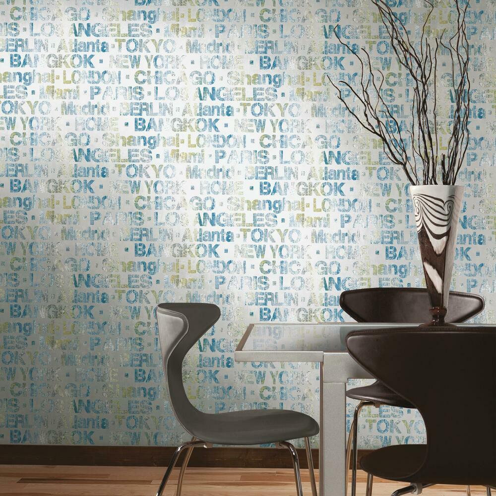 Cities of the World Peel and Stick Wallpaper Peel and Stick Wallpaper RoomMates   