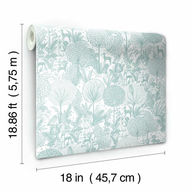 Forest Friends Peel & Stick Wallpaper Peel and Stick Wallpaper RoomMates   