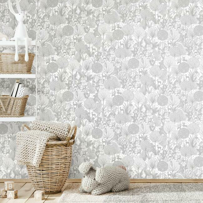 Forest Friends Peel & Stick Wallpaper Peel and Stick Wallpaper RoomMates   