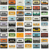 Retro Cassettes Peel & Stick Wallpaper Peel and Stick Wallpaper RoomMates Roll Red 