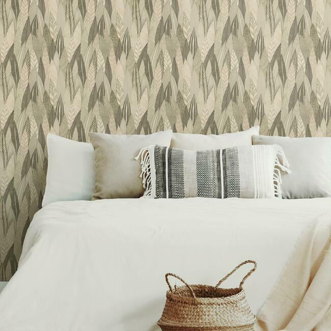 Fern & Feathers Peel & Stick Wallpaper Peel and Stick Wallpaper RoomMates   