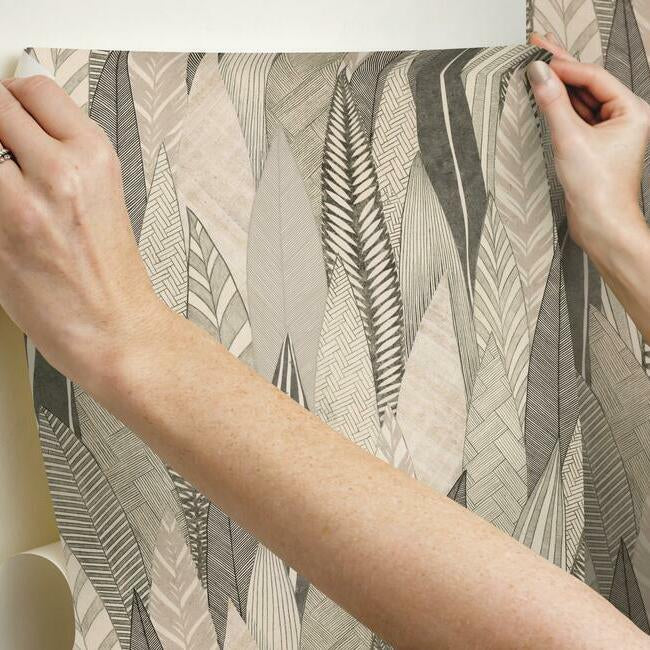 Fern & Feathers Peel & Stick Wallpaper Peel and Stick Wallpaper RoomMates   