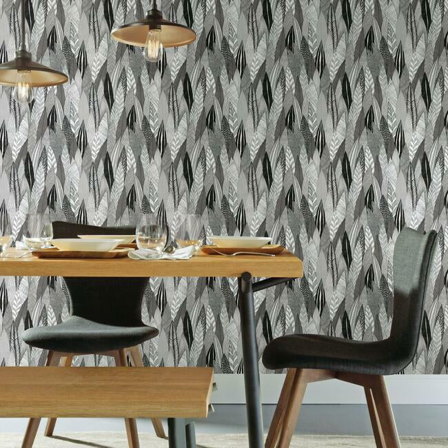 Fern & Feathers Peel & Stick Wallpaper Peel and Stick Wallpaper RoomMates   