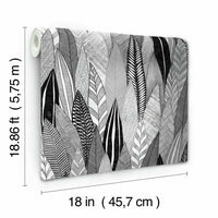 Fern & Feathers Peel & Stick Wallpaper Peel and Stick Wallpaper RoomMates   