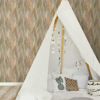 Fern & Feathers Peel & Stick Wallpaper Peel and Stick Wallpaper RoomMates   