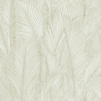 Swaying Fronds Peel & Stick Wallpaper Peel and Stick Wallpaper RoomMates Roll Taupe 