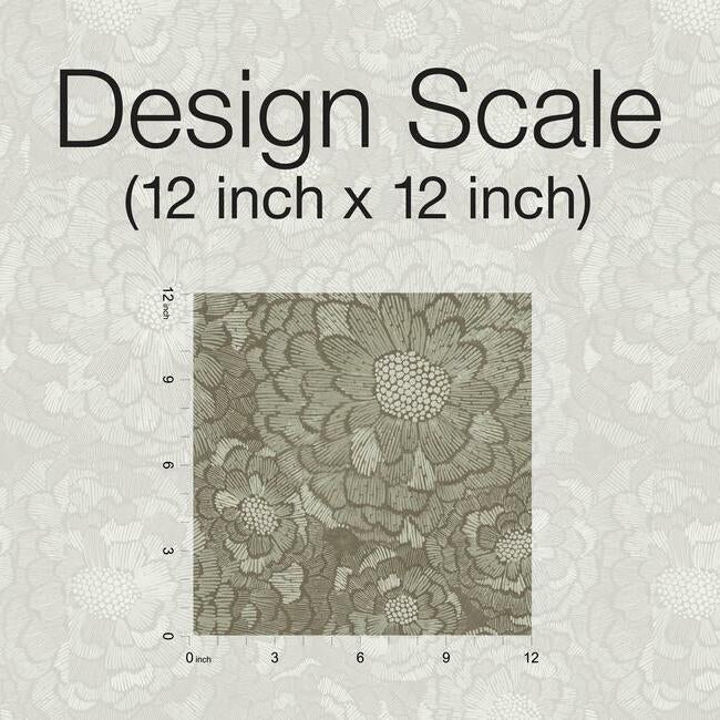 Zen Dahlia Peel & Stick Wallpaper Peel and Stick Wallpaper RoomMates   
