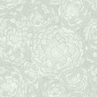 Zen Dahlia Peel & Stick Wallpaper Peel and Stick Wallpaper RoomMates Roll Grey/White 