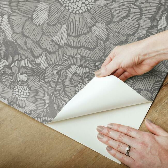 Zen Dahlia Peel & Stick Wallpaper Peel and Stick Wallpaper RoomMates   