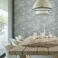Zen Dahlia Peel & Stick Wallpaper Peel and Stick Wallpaper RoomMates   