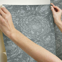 Zen Dahlia Peel & Stick Wallpaper Peel and Stick Wallpaper RoomMates   