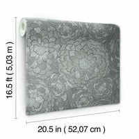 Zen Dahlia Peel & Stick Wallpaper Peel and Stick Wallpaper RoomMates   