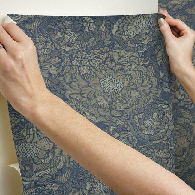 Zen Dahlia Peel & Stick Wallpaper Peel and Stick Wallpaper RoomMates   