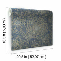 Zen Dahlia Peel & Stick Wallpaper Peel and Stick Wallpaper RoomMates   
