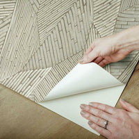 Woven Reed Stitch Peel & Stick Wallpaper Peel and Stick Wallpaper RoomMates   