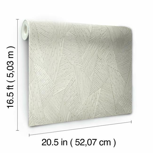 Woven Reed Stitch Peel & Stick Wallpaper Peel and Stick Wallpaper RoomMates   