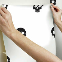 Disney Cruella Glamour Skulls Peel & Stick Wallpaper Peel and Stick Wallpaper RoomMates   
