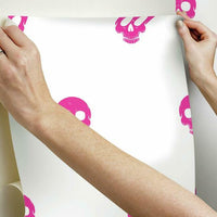 Disney Cruella Glamour Skulls Peel & Stick Wallpaper Peel and Stick Wallpaper RoomMates   