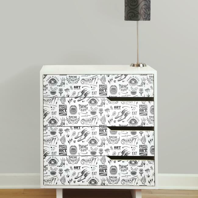Disney Cruella Graffiti Peel & Stick Wallpaper Peel and Stick Wallpaper RoomMates   
