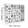 Disney Cruella Graffiti Peel & Stick Wallpaper Peel and Stick Wallpaper RoomMates   
