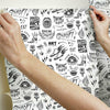 Disney Cruella Graffiti Peel & Stick Wallpaper Peel and Stick Wallpaper RoomMates   