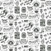 Disney Cruella Graffiti Peel & Stick Wallpaper Peel and Stick Wallpaper RoomMates Roll White 