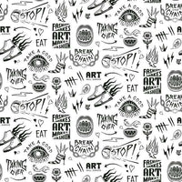 Disney Cruella Graffiti Peel & Stick Wallpaper Peel and Stick Wallpaper RoomMates Roll White 