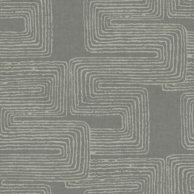 Nikki Chu Zulu Signature Peel & Stick Wallpaper Peel and Stick Wallpaper RoomMates Roll Grey 