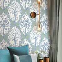 Tree and Vine Ogee Peel and Stick Wallpaper Peel and Stick Wallpaper RoomMates   